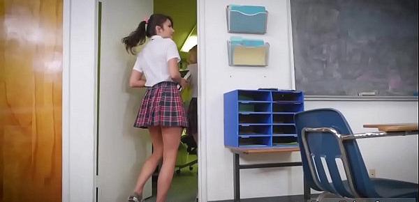  Lesbian teen babe squirt and fuck strong orgasm After School Detention